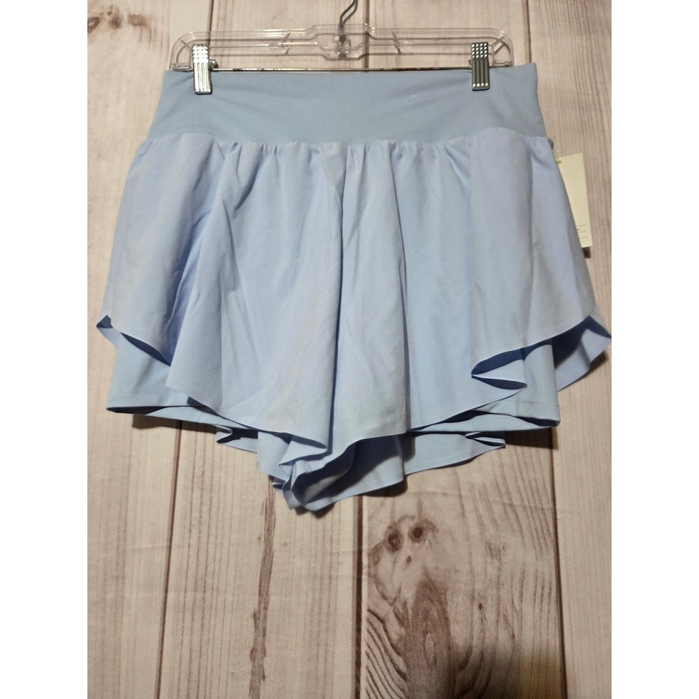 All in Motion Womens High Rise Active‎ Light Run Shorts Light Blue Skort Size M
